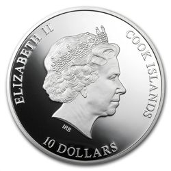 Cook Islands 2012 Silver $10 Nano Earth - The World in