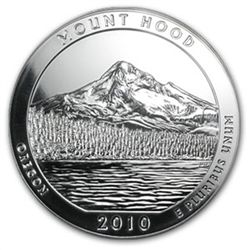 2010 5 oz Silver ATB Mount Hood PCGS MS-69 DMPL First S