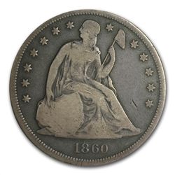 1840-1873 Liberty Seated Dollar - Very Good