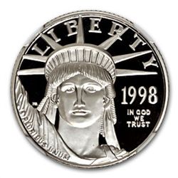 1998-W 1/4 oz Proof Platinum American Eagle PF-70 NGC U