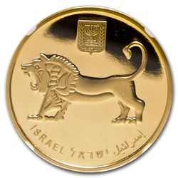 2012 Israel 1 oz Gold Menorah .9999 MS-70 NGC