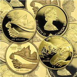 1987-2005 1/4 oz Gold Canadian $100 Proof - (Dates of O