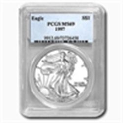 1997 1 oz Silver American Eagle MS-69 PCGS
