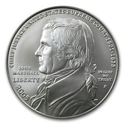 2005-P Chief Justice Marshall $1 Silver Commemorative M