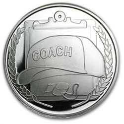1 oz Coach Silver Round (w/Gift Box &amp; Capsule)