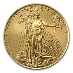2009 1/4 oz Gold American Eagle MS-70 NGC (Early Releas