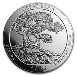 2013 5 oz Silver ATB Great Basin (10-coin MintDirect