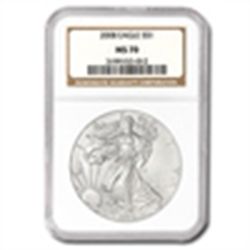 2008 Silver American Eagle (NGC MS-70)