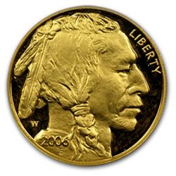 2006-W 1 oz Proof Gold Buffalo PR-70 PCGS (Black Diamon