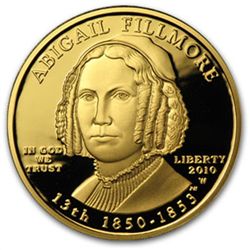2010-W 1/2 oz Proof Gold Abigail Fillmore (w/Box &amp;