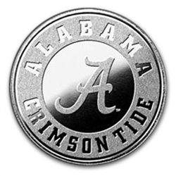 1 oz University of Alabama Silver Round .999 Fine