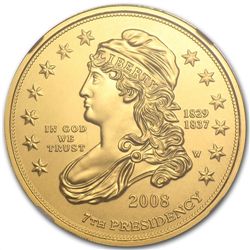 2008-W 1/2 oz Gold Jackson's Liberty MS-69 NGC