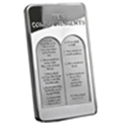 10 oz Ten Commandments Silver Bar .999 Fine