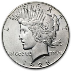 1928 Peace Dollar - MS-62
