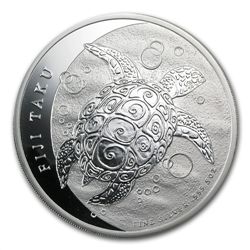 2013 5 oz Silver New Zealand Mint $10 Fiji Taku .999