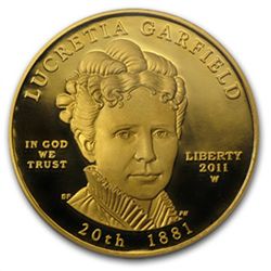 2011-W 1/2 oz Proof Lucretia Garfield PCGS PR-69 DCAM (