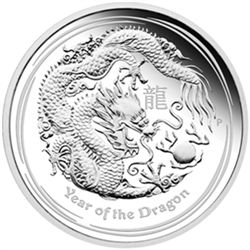 2012 Year of the Dragon - Silver 3-Coin Proof Set - (Se