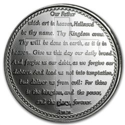 1 oz Lord's Prayer Silver Round (w/Box &amp; Capsule)