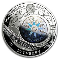 Belarus 2011 Silver Sailing Ships with Hologram - Cutty