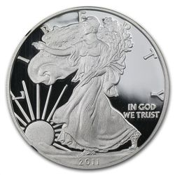 2011-W Proof Silver American Eagle PF-70 NGC (Retro Bla