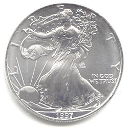 Uncirculated Silver Eagle 1997