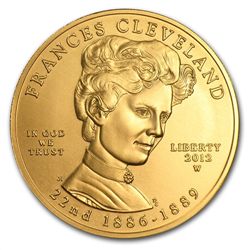 2012-W 1/2 oz Uncirculated Gold Frances Cleveland (w/Bo