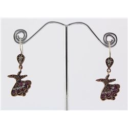 Natural Stone Antique Design Dangle Earring