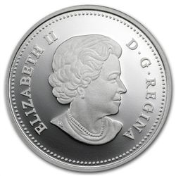2012 1oz Silver Canadian $20 Rhododendron Flower Crysta