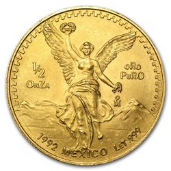 1992 1/2 oz Gold Mexican Libertad (Brilliant Uncirculat