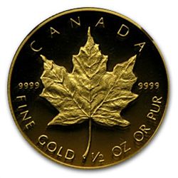 1989 1/2 oz Proof Gold Maple Leaf PF-69 NGC