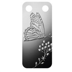 Butterfly - 1/5 oz Proof Silver Pamp Ingot Pendant