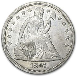 1847 Liberty Seated Dollar - Extra Fine