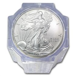 1997 Silver American Eagles - BU NGC - 20-Coin Sealed T