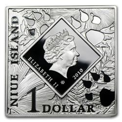 Niue 2010 Proof Silver $1 Oddities of Nature - Platypus