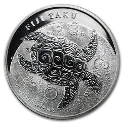 2012 1 oz Silver New Zealand Mint $2 Fiji Taku .999