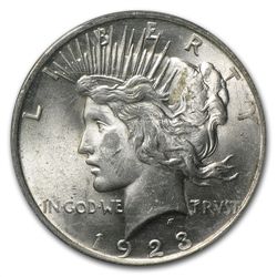 1923 Peace Dollar MS-62 PCGS VAM-1E Broken Wing Top-50