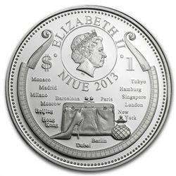 Niue 2013 Proof $1 Fashion World - Wedding