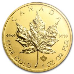 2014 1 oz Gold Canadian Maple Leaf - Gem BU PCGS First