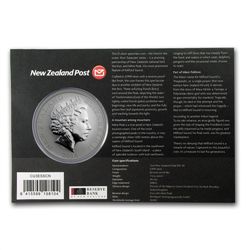 2014 1 oz Silver New Zealand Treasures $1 Kiwi Specimen