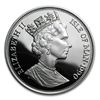 Image 1 : Isle of Man 1990 1 Crown Silver Proof Alley Cat