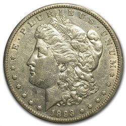 1893-CC Morgan Dollar Almost Uncirculated-53 PCGS