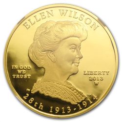 2013-W 1/2 oz Proof Ellen Wilson PF-70 UCAM NGC ER