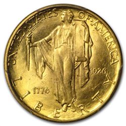 1926 $2.50 Gold America Sesquicentennial MS-64 PCGS