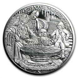 Charlemagne In The Untersberg 10 Euro Silver Proof Coin