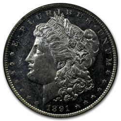 1891-CC Morgan Dollar - MS-60 DMPL Deep Mirror Proof Li