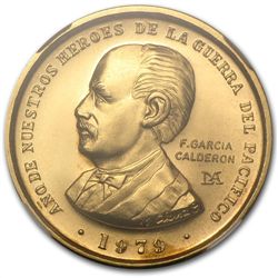 Peru 1979 50,000 Soles Gold Garcia Calderon MS-65 NGC