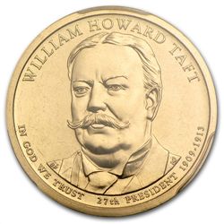 2013-P William H. Taft Position A Presidential Dollar M