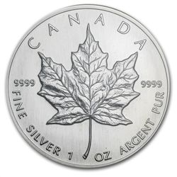 1989 1 oz Silver Canadian Maple Leaf MS-68 PCGS