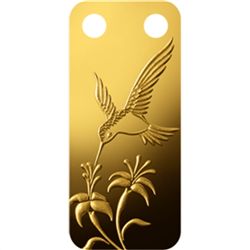 Hummingbird - 1/5 oz Proof Gold Pamp Ingot Pendant