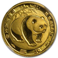 1983 (1/20 oz) Gold Chinese Pandas - MS-69 NGC